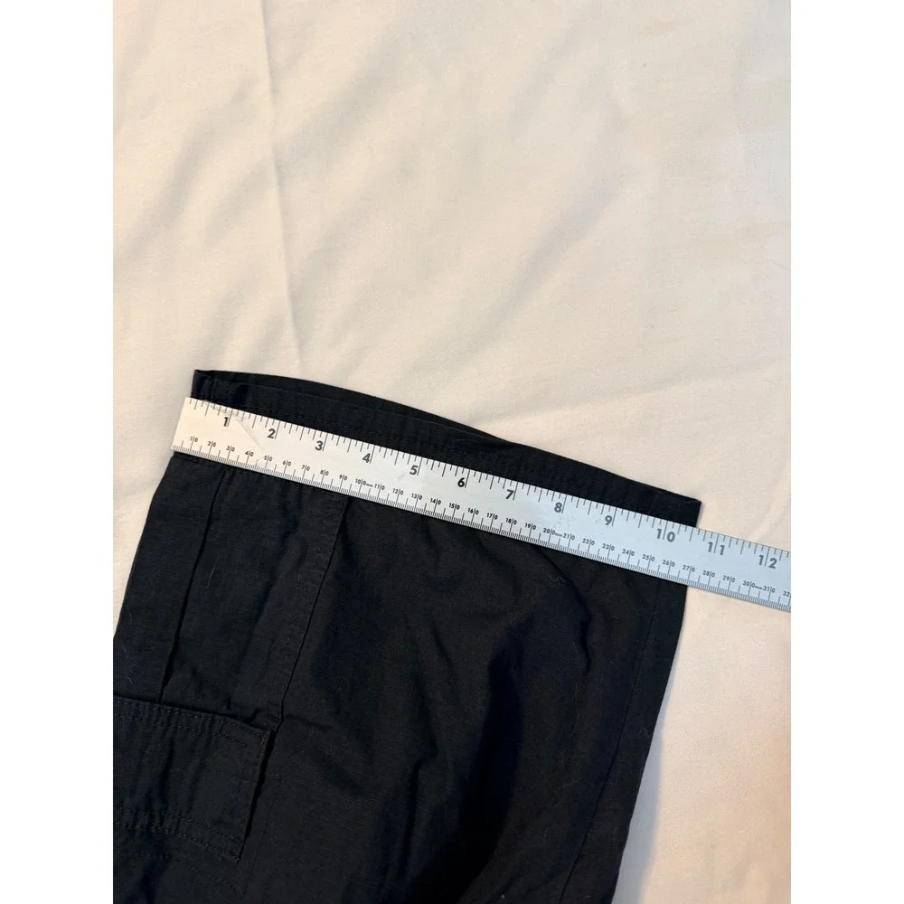 The Childrens Place Boys Cargo Shorts Washed Black Husky Size 18 NWT